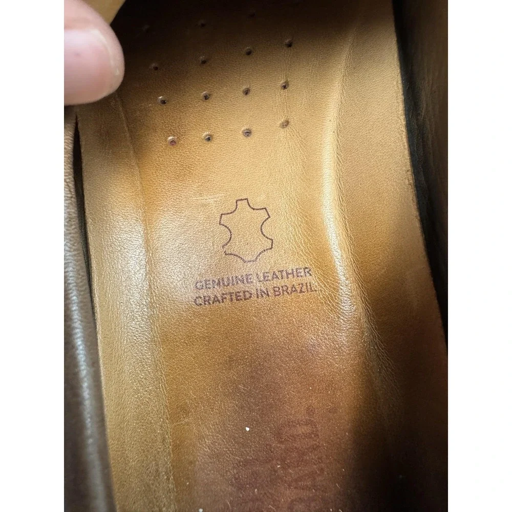 Samuel Hubbard Shoes Mens Size 10.5 Brown Leather Slip On Loafers M2111-601